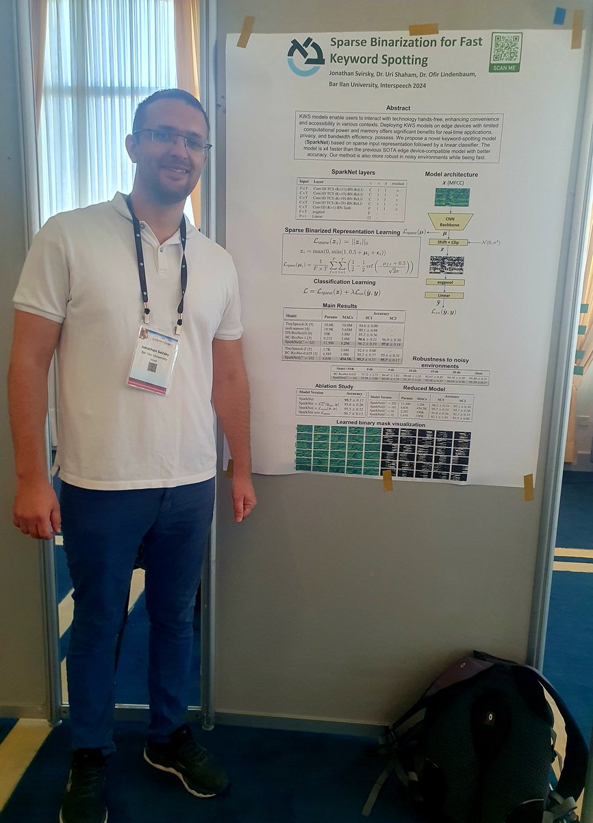 Jonathan Svirsky presenting an Interspeech poster